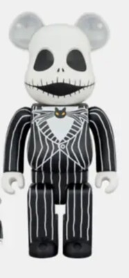 BE＠RBRICK Jack Skellington 100%&400% Jack Skellington 400% Bearbrick Be@rbrick Nightmare Disney