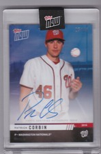 2019 TOPPS NOW Auto PATRICK CORBIN Road to Opening Day Blue #OD-294B #25/49