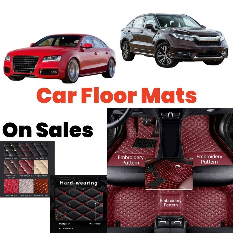 For Nissan Armada Auto Car Floor Mats Custom PU Leather Luxury Carpet