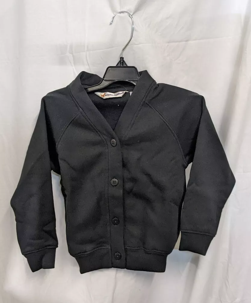 Black school cardigan top