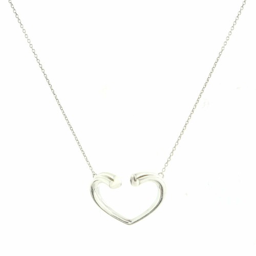 Heart Pendant Necklace Sterling Silver 