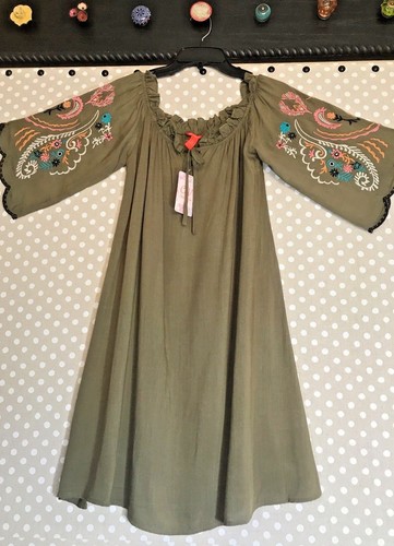 NWT Womens Chelsea and Violet, Loose Fit Embroidered Dress, XS - Picture 6 of 8