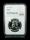 1957  50C Franklin Half Dollar Proof NGC PF 68  #2505