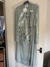 Together Longline Trench Coat In Sky Blue. Bnwt. Size Uk 20.
