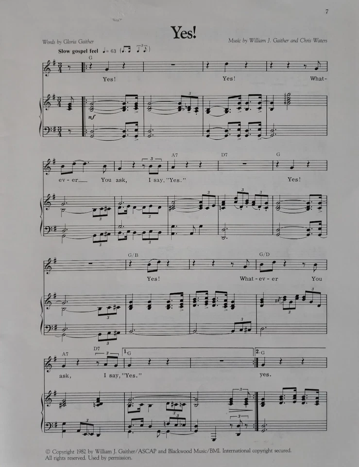 Bill Gaither Trio Bless The Lord Who Reigns In Beauty Sheet Song Music Book s1 - Image 3 of 4