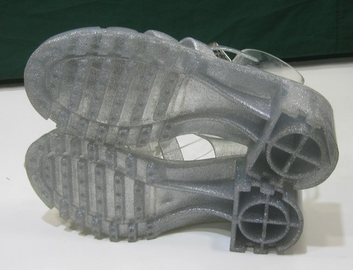 new ladies clear Summer Beach Retro Jellies Jelly Sandal Women Size 10 - Picture 5 of 5