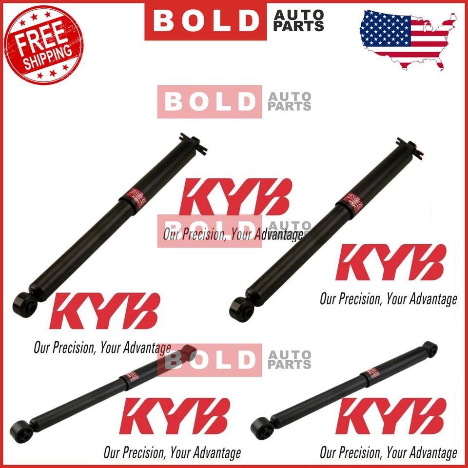 Juego de 4 piezas de amortiguadores delanteros y traseros KYB para Chevy Silverado K1500 GMC K1500 4x4 Foto 2 de 4