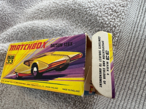 Matchbox No. 33- Datsun 126X in I Type Box - Picture 10 of 11