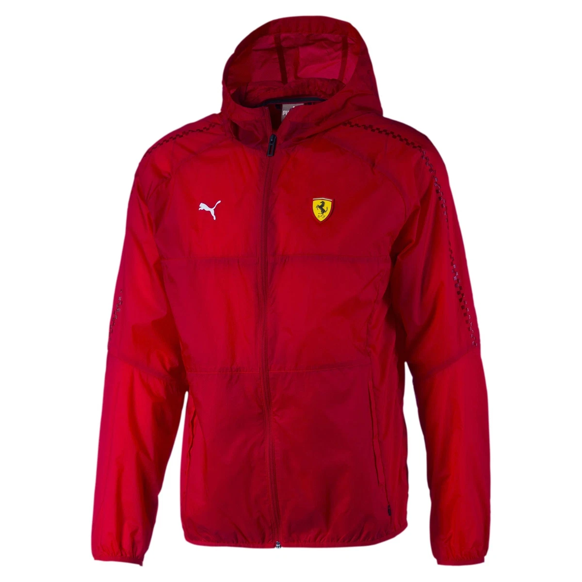 PUMA Men s Scuderia Ferrari T7 City Runner Jacket Large Rosso Corsa