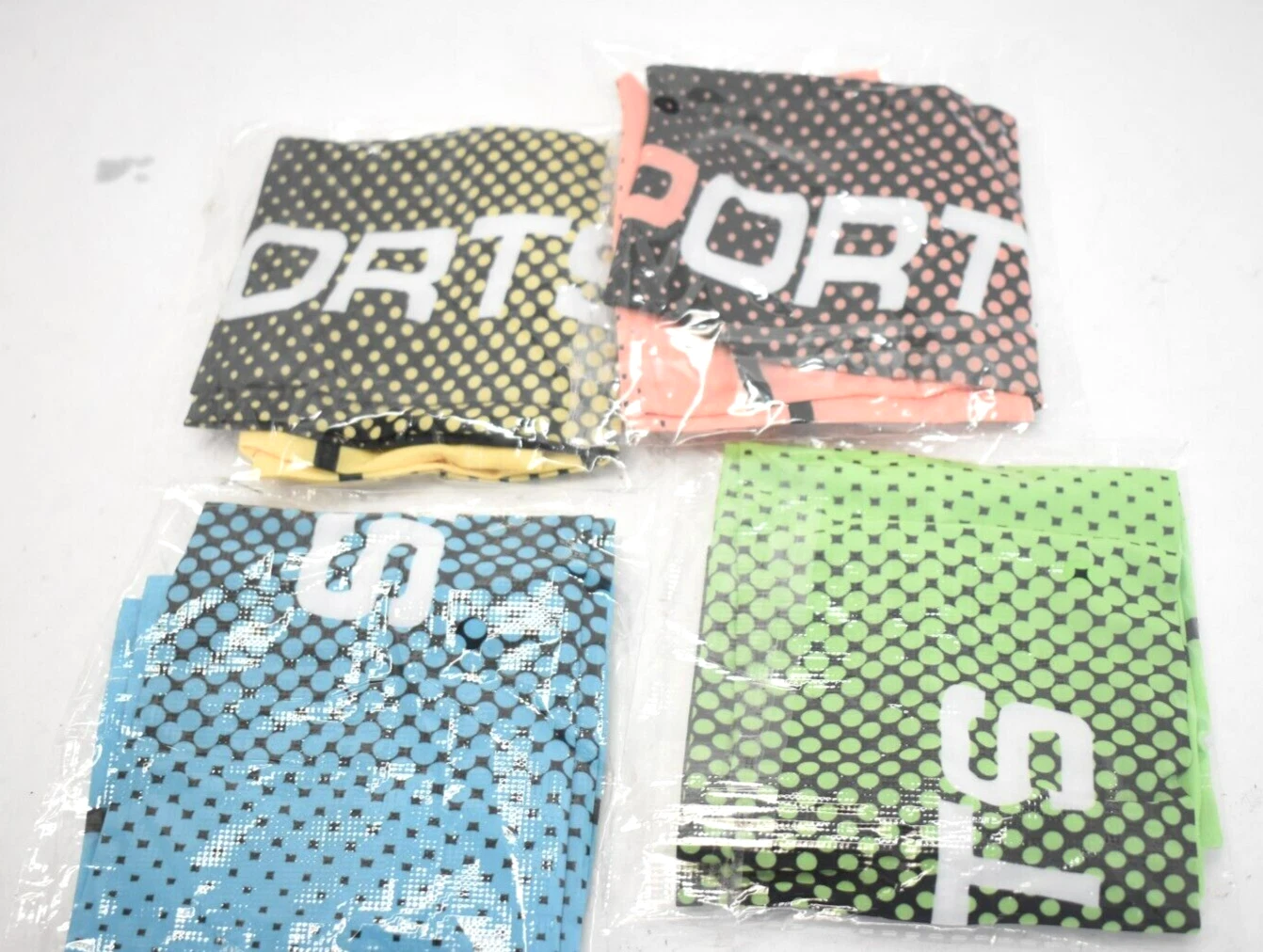 Lot of 4 Arm Sleeves UV Sun Protection Sports Compression Sleeves Multicolor