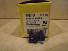 Cooper Bussmann GMT-3 GMT Fuse, 3 Amp, 50 pack