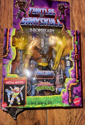 MOTU Masters x TMNT Turtles of Grayskull 2-Bopsteady  Toy *=DAMAGED BOX *