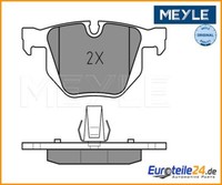 Bremsbelagsatz, Scheibenbremse Meyle 0252373217 FüR Bmw 5Er