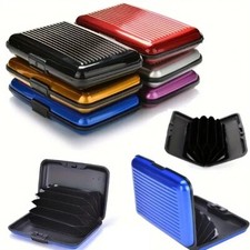 Porte-Carte  Aluminium  6  Emplacements Carte Bancaire Protection RFID