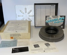 Eastman KODAK Carousel Transvue 140 Slide Tray 600 Projector In Box Vintage EUC