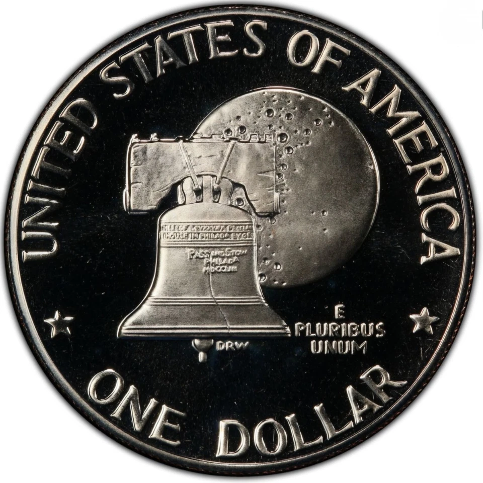 Eisenhower Ike Dollar Lot 1976 PCGS PR 69 Cameo Uncirculated $1 Coin Type 2 - Image 2 of 4