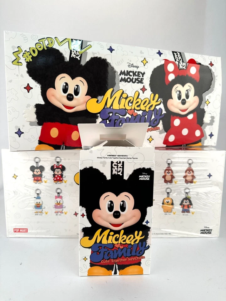 POP MART Mickey Family Lindo Llavero Juntos Serie Confirmada Figura Muñeco de Peluche Foto 2 de 4