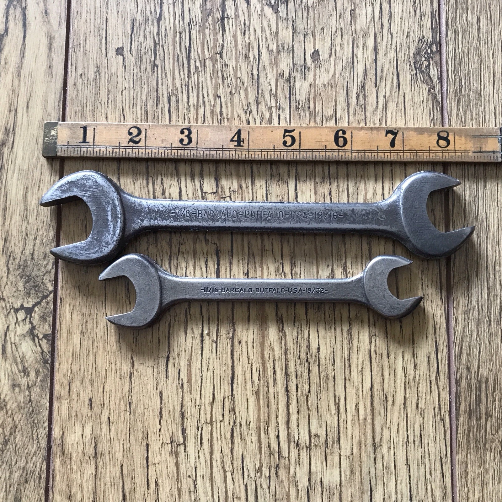 2 Vintage Barcalo Buffalo Spanners 7/8” To 19/32” AF.