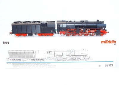 メルクリン MÄRKLIN Schmalzug mit Gleisoval HO Marklin AC HO German DB BR-52 K 