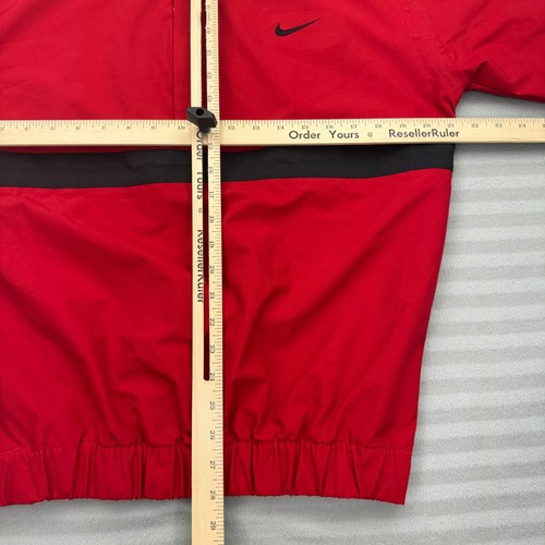 VTG Nike Tiger Woods Ying Yang M Red Pullover Windbreaker Golf Jacket 1/2 Zip - Picture 7 of 9