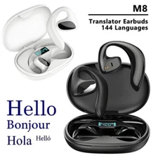 Earphone Earbuds Bluetooth 144 Language Translator Way Real Time Two Smart