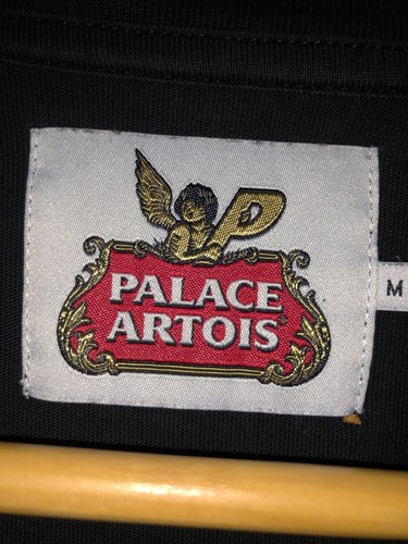 PALACE SKATEBOARDS STELLA ARTOIS T SHIRT BLACK MEDIUM STUSSY PATTA FREE P&P - Picture 4 of 5