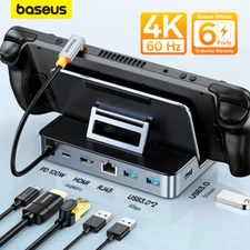 Baseus USB C Docking Station for Steam Deck Nintend Switch Type C to 4K@60Hz DP