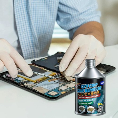 CPU IC Chip Glue Removal Liquid Phone Motherboard Crcuit Board Glue Cleaning - Foto 5 di 12