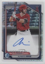 2024 Bowman Chrome Mega Box Chrome Prospect Mojo Alberto Rios #BMA-AR Auto 0xi8