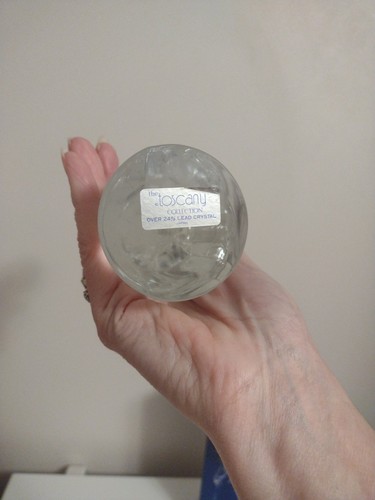 Vtg The Toscany Collection Lead Crystal Glass Angel Figurine Japan 8-3/4" Tall - Picture 7 of 12
