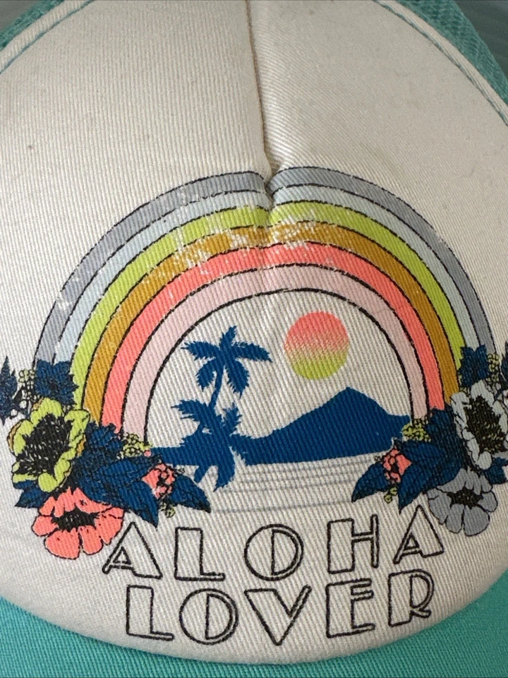 De colección Billabong Hawaii Aloha Lover Malla de Espuma Camionero Gorra Ajustar 5 Paneles Foto 3 de 4