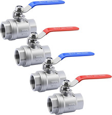 1'' Full Port Ball Valve, NPT Female 316 Stainless Steel Heavy Duty Ball Valve f