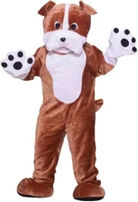 Forum Deluxe Plush Bulldog Mascot Costume Halloween 