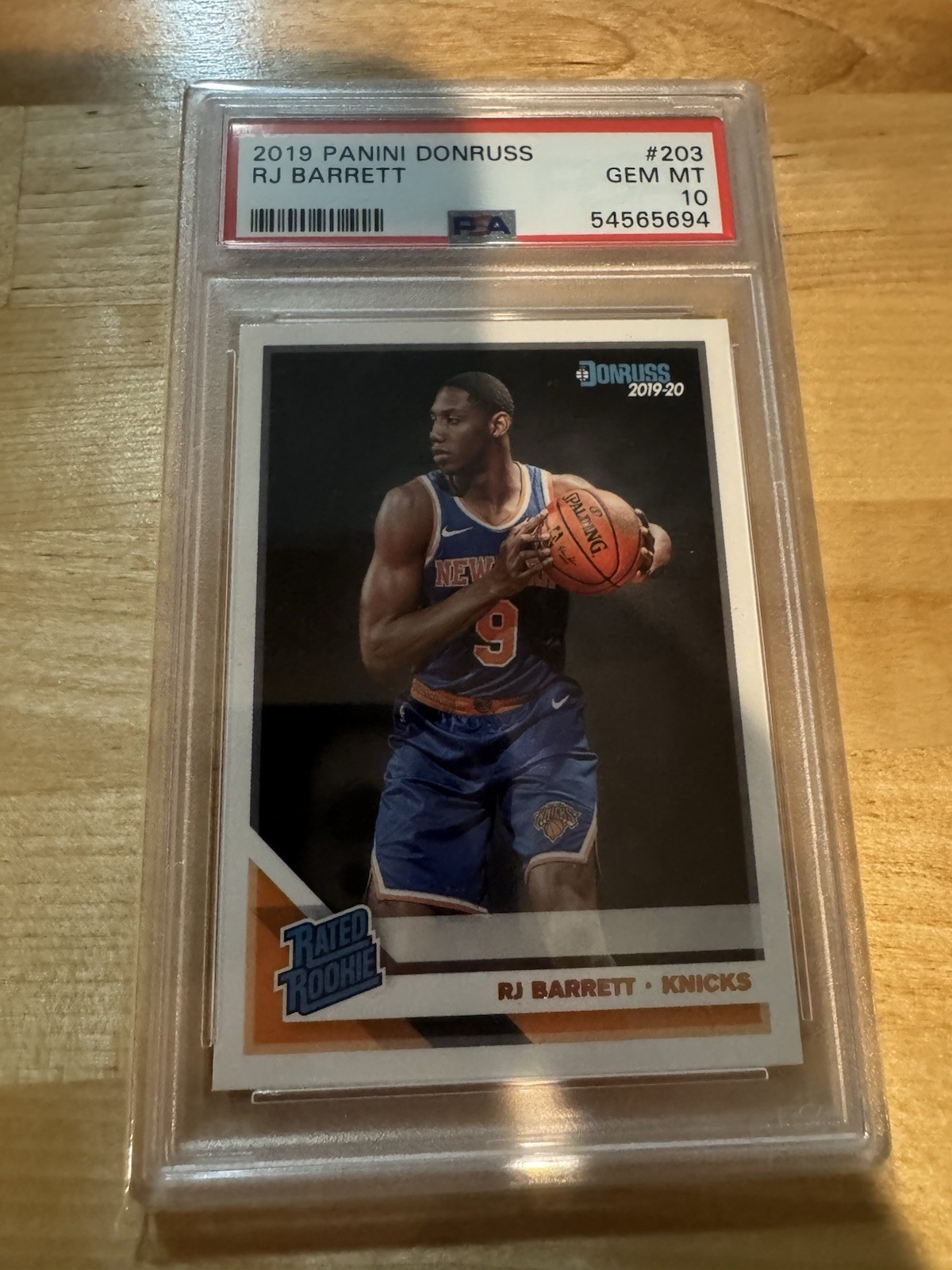 2019-20 Panini Donruss - Rated Rookie RJ Barrett #203 (RC)