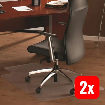 Floortex Bodenschutzmatte Stuhlunterlage Hartböden mit Lippe 120x90 2 STÜCK