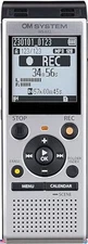 OM SYSTEM WS-882 4GB Digital Stereo Voice Recorder, Silver/Black Premium Durable