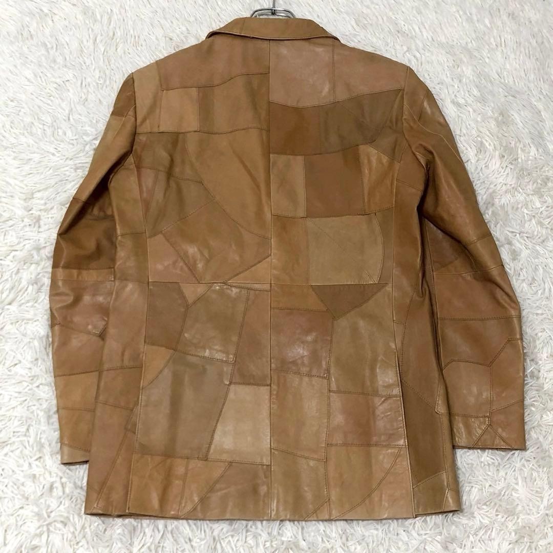 Burberry Black Label Patchwork Leather Jacket Rid… - image 2