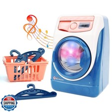 deAO Washing Machine Toy for Kids Dollhouse Furniture Pretend Pla