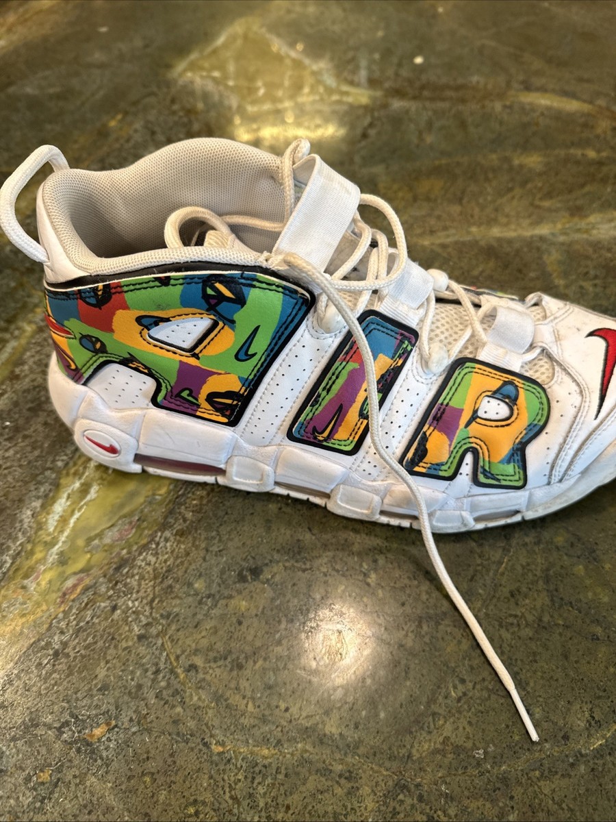 Size 11 - Nike Air More Uptempo Peace, Love, Basketball for sale