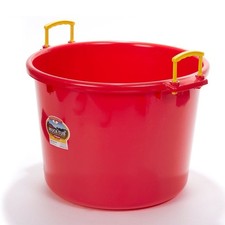 70 Quart Tote Bucket Plastic Utility Muck Tub with Handles Gardening