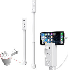 Electrical Outlet Extender Stick -Rotates 180  Access Hard-To-Reach Outlets USB-
