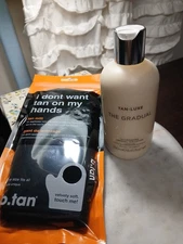 TAN-LUXE The Gradual Illuminating Gradual Tan Lotion ~ 8.45 oz + B. Tan Mitt