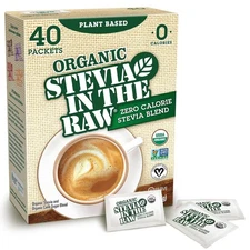 Stevia In The Raw Organic Stevia Sweetener Packets, 40 Ct. Zero Calorie Stevia S