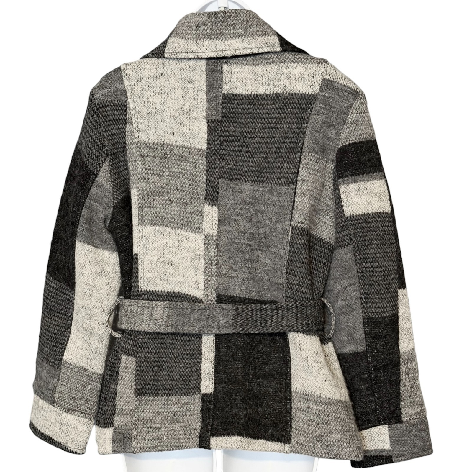 Appleseed’s Wool Blend Belted Jacket Textured Gra… - image 9