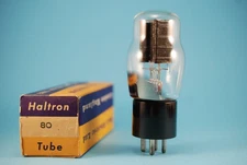Haltron 80 NOS NIB Tested Full-wave Rectifier Power Supply Tube