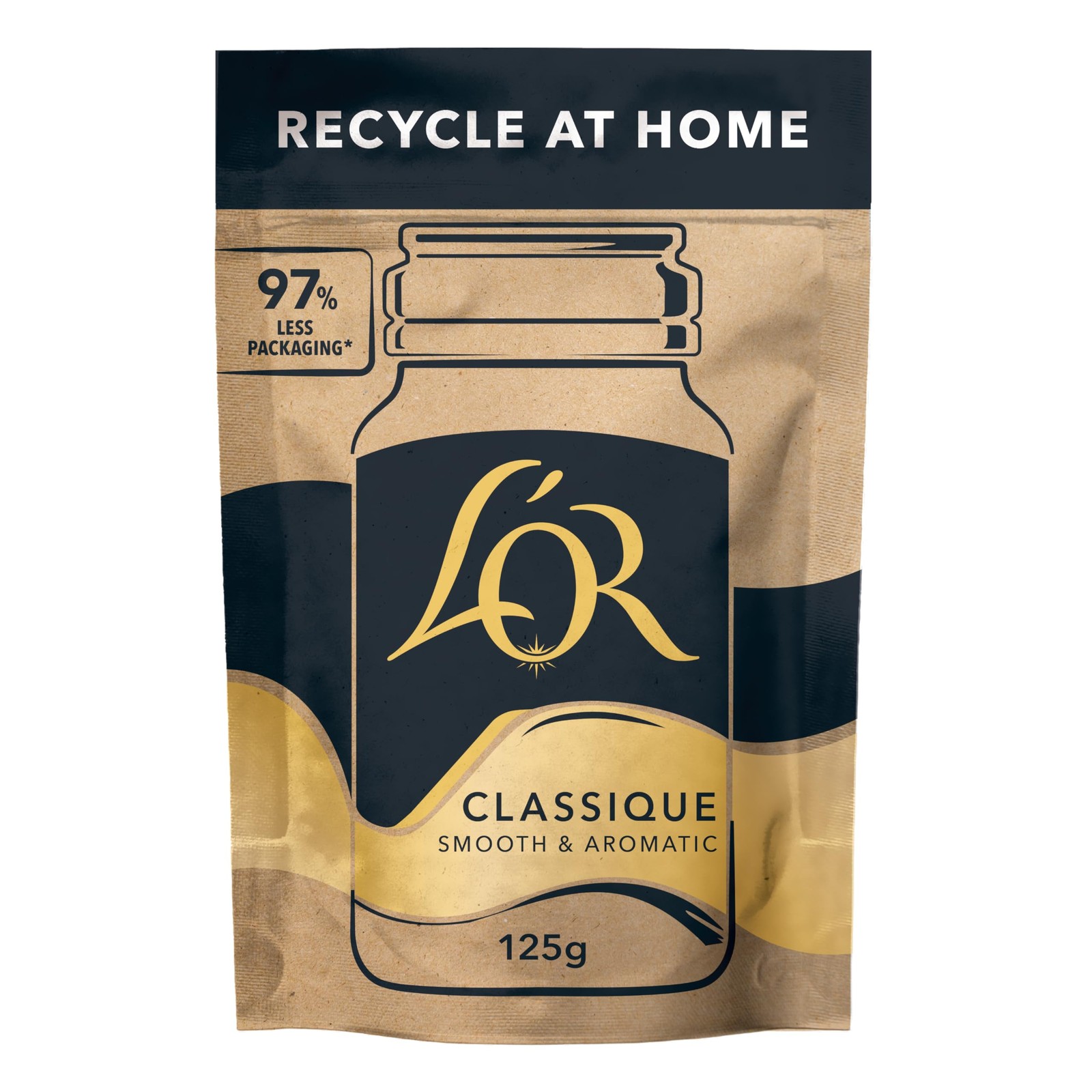 L’OR Classique Instant Coffee Refill 125G 125 g (Pack of 1) - Image 2