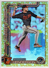 2025 Topps Holiday Gold Ornament Stocking Stuffer SSP #H18 Gunnar Henderson ~/10