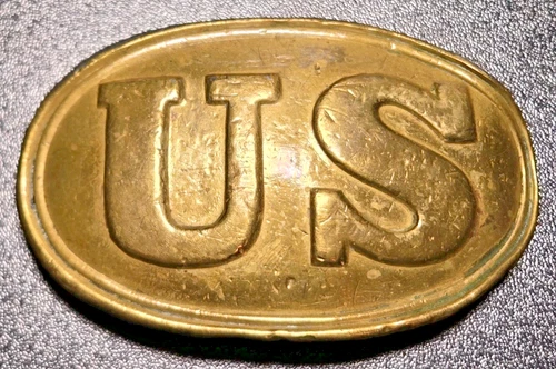 Civil War Union Brass U.S. Arrow Belt Buckle