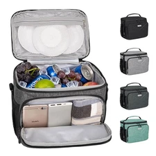 Lunch Box for Men Women,Reusable Large Tactical Insulated Lunch Bag with Adju...