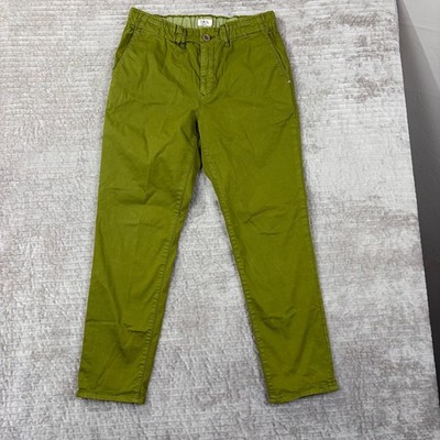 D.M.G. Japan Made Olive Green Tapered Trousers Elastic Waist Pants 13-921T Sz M